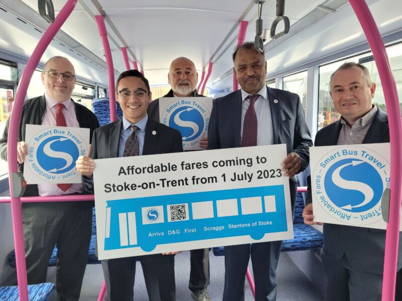 Councillors and Bus Operators launch the new affordable fares scheme.